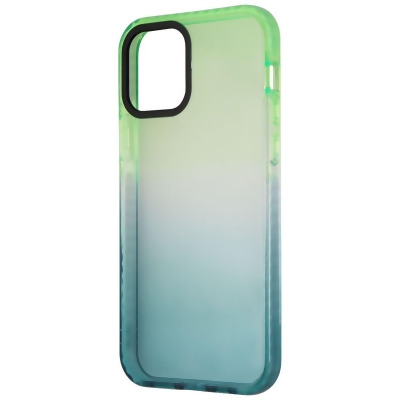 AQA Hard Protective Case for Apple iPhone 12 Pro / iPhone 12 - Clear Green Ombre 