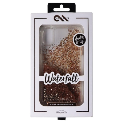 Case-Mate Waterfall Series Liquid Glitter Case for Apple iPhone XR - Gold 