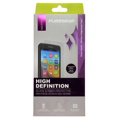 PureGear High Definition Glass Screen Protector for Moto G4 Play - Clear 