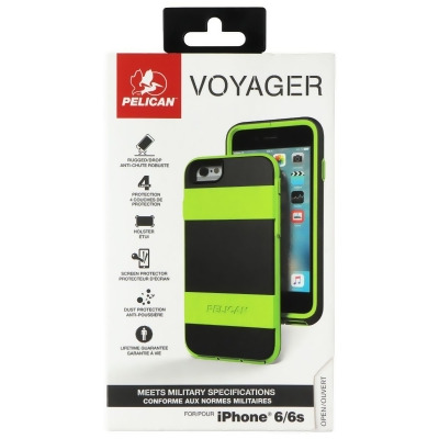 Pelican Voyager Series Case and Holster for iPhone 6/6s - Gray/Neon Green 