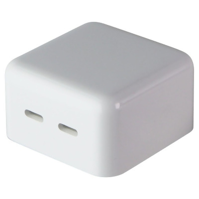 Apple Dual USB-C Port (35W) Compact Power Adapter - White (MNWM3AM/A) 