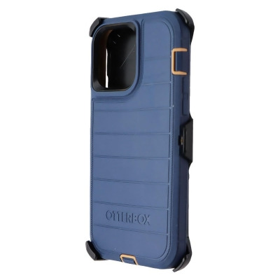 OtterBox Defender Pro Case and Holster for iPhone 14 Pro Max - Blue Suede Shoes 
