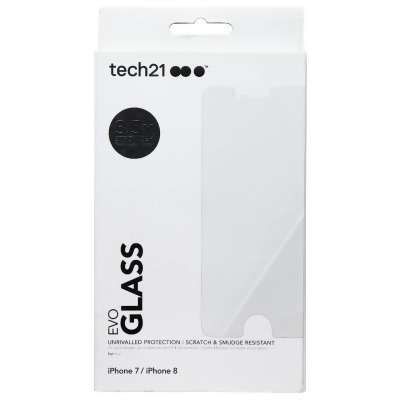 Tech21 Evo Glass Series Screen Protector Guard for Apple iPhone 7 - Clear 