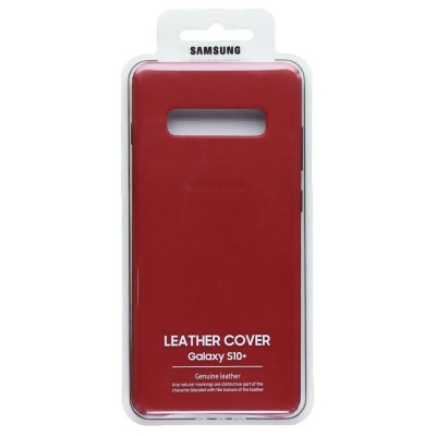 Samsung Official Leather Cover for Samsung Galaxy S10+ (Plus) - Red 