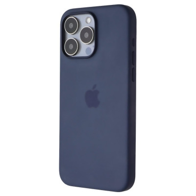 Apple Official Silicone Case for MagSafe for iPhone 15 Pro Max - Storm Blue 
