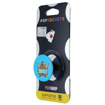 PopSockets PopGrip Expanding Stand Grip w/ Swappable Top - NRL Gold Coast Titans 