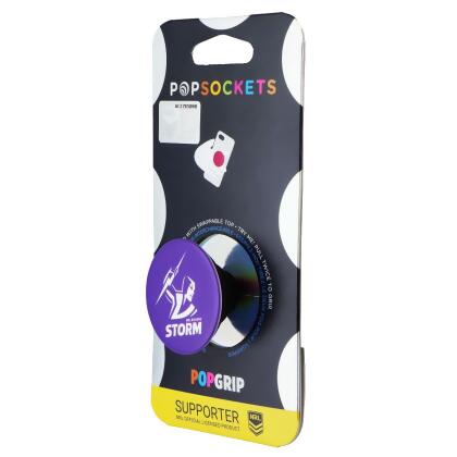 PopSockets PopGrip Expanding Stand Grip w/ Swappable Top - NRL Melbourne Storm 