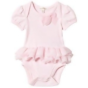 Mintini Baby Pink Tulle Skirt Floral Applique Body 1 months Mintini Baby Pink Tulle Skirt Floral Applique Body 1 months