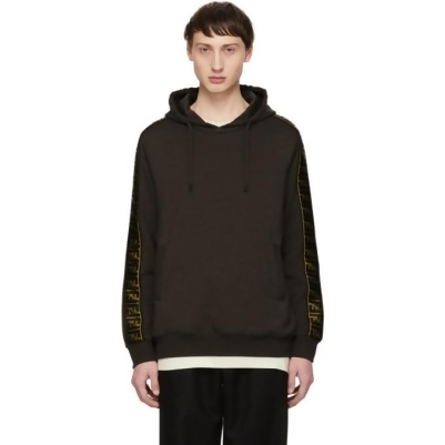 fendi tape hoodie