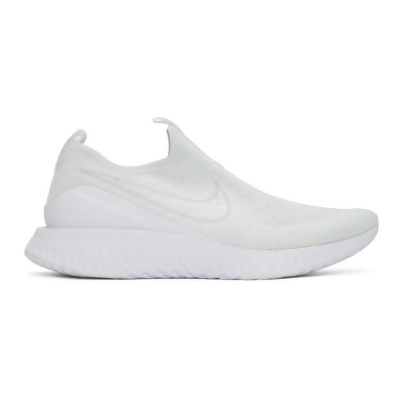 all white nike epic phantom react flyknit