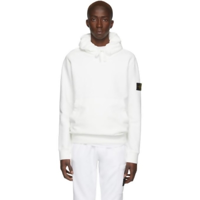 white hoodie stone island