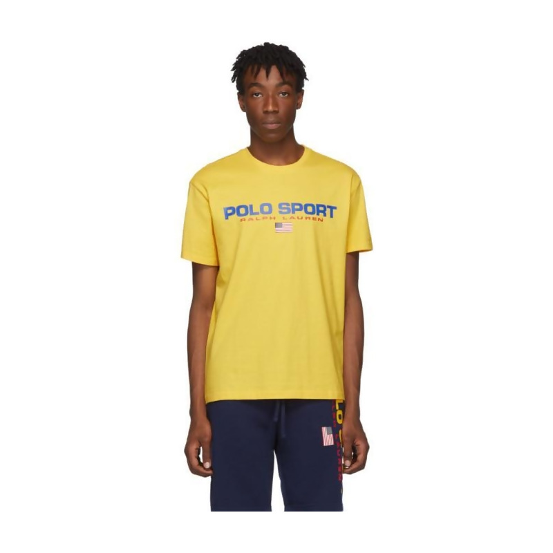 polo ralph lauren yellow t shirt