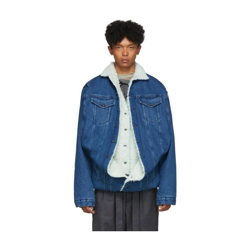 y project denim jacket long sleeves