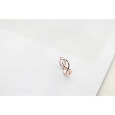14K C Type Infinity Cuff Earring 無限耳夾耳環-玫瑰金(K14PG) 