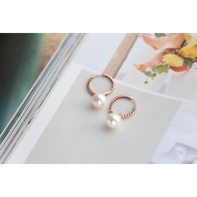 14K Dual Using Pearl Earring 兩用珍珠耳扣耳環-玫瑰金(K14RG) 