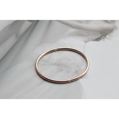 14K Flexible Bracelet 形狀記憶彈性K金手環(3 mm)-玫瑰金(K14RG)-19cm 
