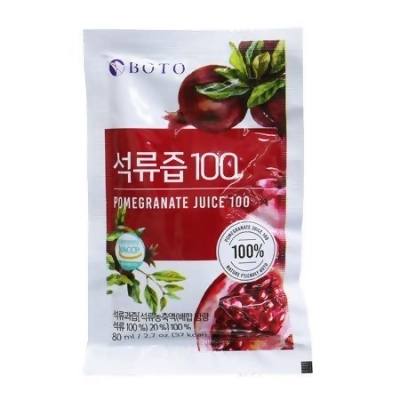 ( 總代理現貨 ) 韓國 BOTO 高濃度紅石榴飲 80ML ( 石榴汁/素食可飲 ) 50入起 
