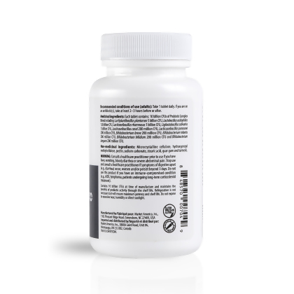 image of the side label of Probiotics 10