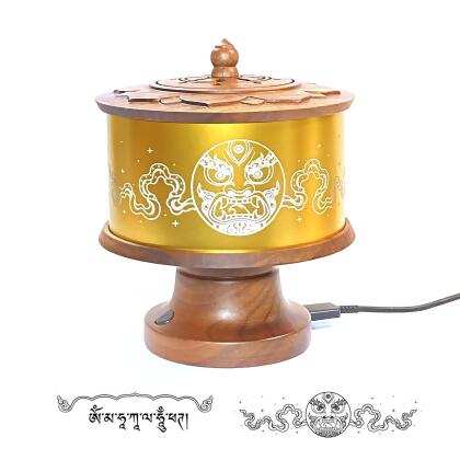 [預購] 電動轉經輪-[預購］大黑天 