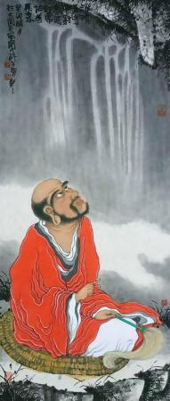 許子智老師 - 2023 法印常拈善果來 (只限門市自取)-[預購] 2023 法印常拈善果來 (絲織物復刻畫不連框) (約1個月到貨) 