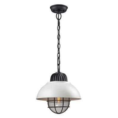 Elk Lighting Darby 1 Light Pendant In Oil Rubbed Bronze With White Shade Elk Lighting Darby 1 Light Pendant In Oil Rubbed Bronze With White Shade