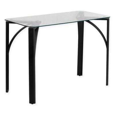 Flash Furniture 29 Inch Tempered Glass Computer Desk In Black From