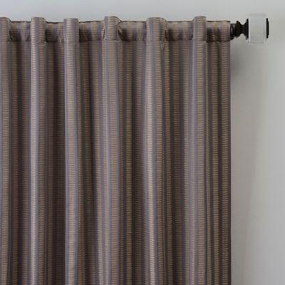 Rail Stripe 95 Inch Rod Pocket Back Tab Window Curtain Panel In