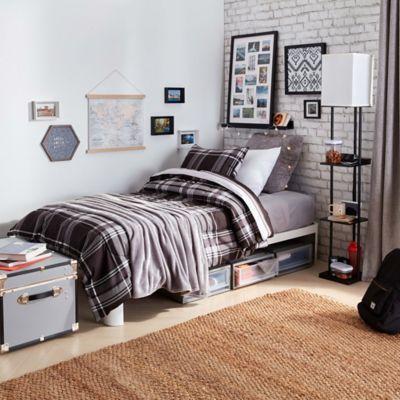 Dexter 5 Piece Reversible Twin Xl Comforter Set In Grey From Bed