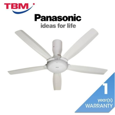 Panasonic F M14d5vbwh Ceiling Fan Bayu E Rc 5 Blade White From