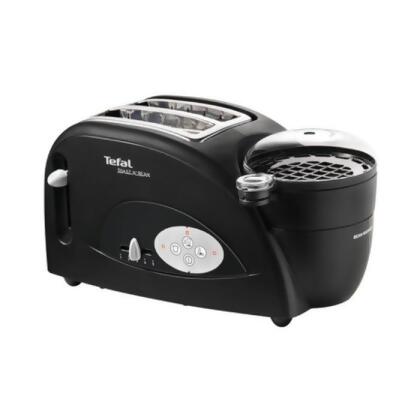 Tefal TT5528 Toaster N' Bean Breakfast 2 in 1 Cook Egg Bread Black 