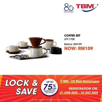 [Registration Ended][LOCK AND SAVE][DEPOSIT RM50] Color King Coffee Set 