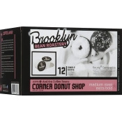 Brooklyn Bean Roastery K-Cup Coffee, Corner Donut Shop, Medium Roast Extra Bold, 12 Count Brooklyn Bean Roastery K-Cup Coffee, Corner Donut Shop, Medium Roast Extra Bold, 12 Count