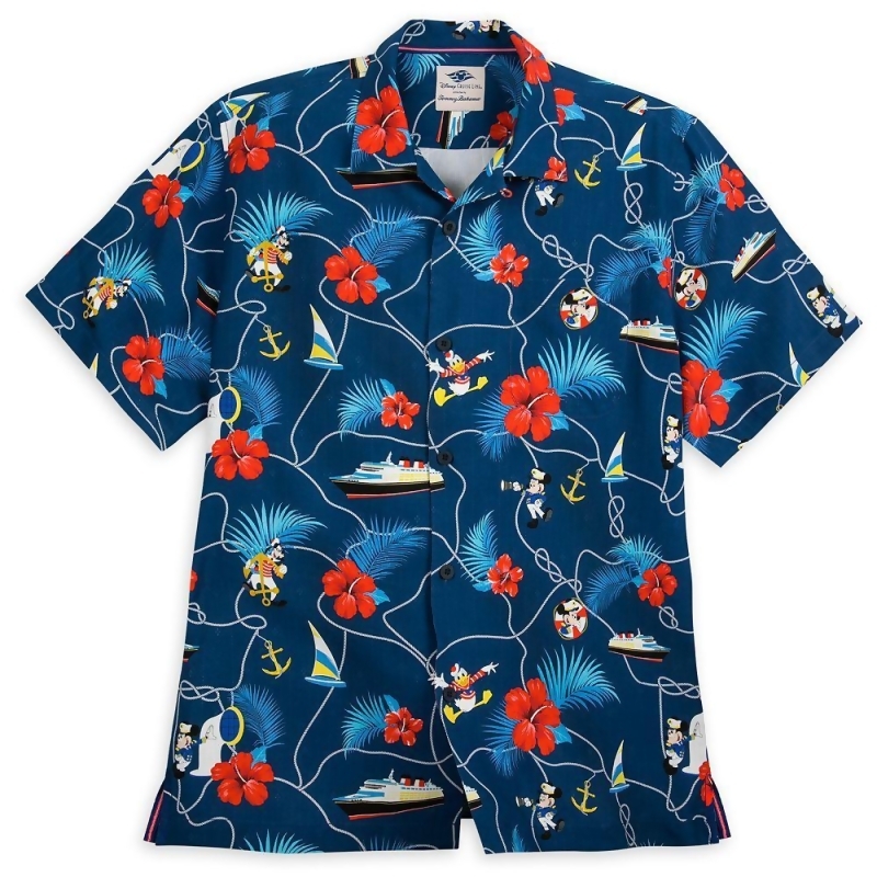 Captain Mickey Mouse and Crew Silk Shirt for Men by Tommy