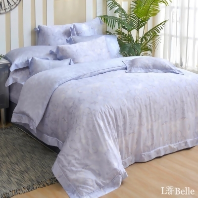 義大利La Belle《卡雷爾》天絲四件式防蹣抗菌吸濕排汗兩用被床包組 