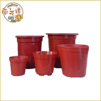 【向花緣】塑膠紅盆 - 3寸*50個 