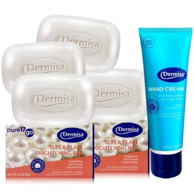 Dermisa美國珍珠淡斑皂 20年限定版 4入組 +贈美國手部淡紋緊緻霜 1入 