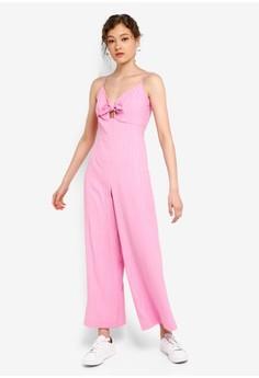 petite pink jumpsuit