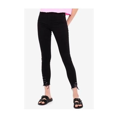 black ripped hem jamie jeans