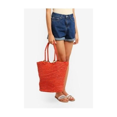 franka straw ring tote bag