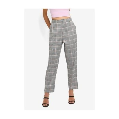 checkered cigarette trousers