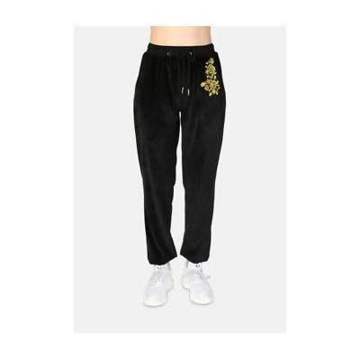 velour cuffed joggers