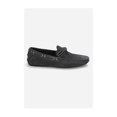 Parker Slate Grey Suede Driving Loafers 