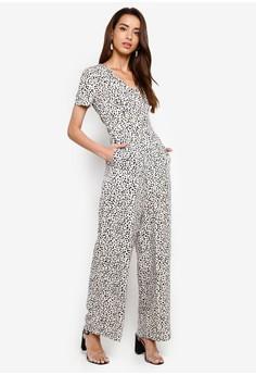 dalmatian print jumpsuit