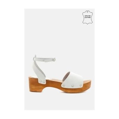 Wooden Clogs in Leather from Zalora 