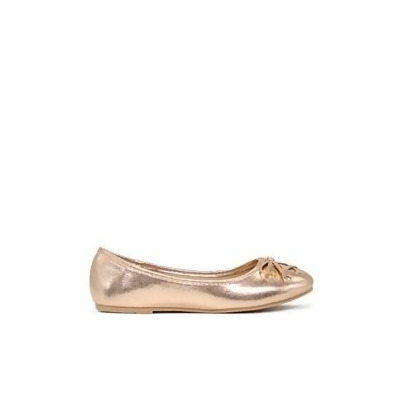 rose gold ballerina flats