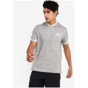 men's ua sportstyle terry short sleeve hoodie