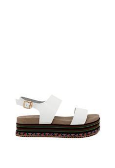 double strap platform sandals