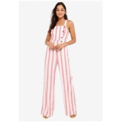 brandy bardot linen jumpsuit