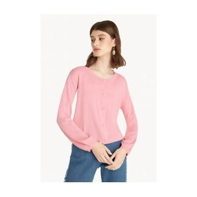 Knitted Crew Neck Cardigan Pink From Zalora Singapore At Shop Com Sg