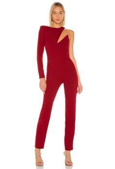 revolve velvet jumpsuit